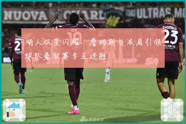 湖人双星闪耀，詹姆斯与浓眉引领球队豪取赛季五连胜